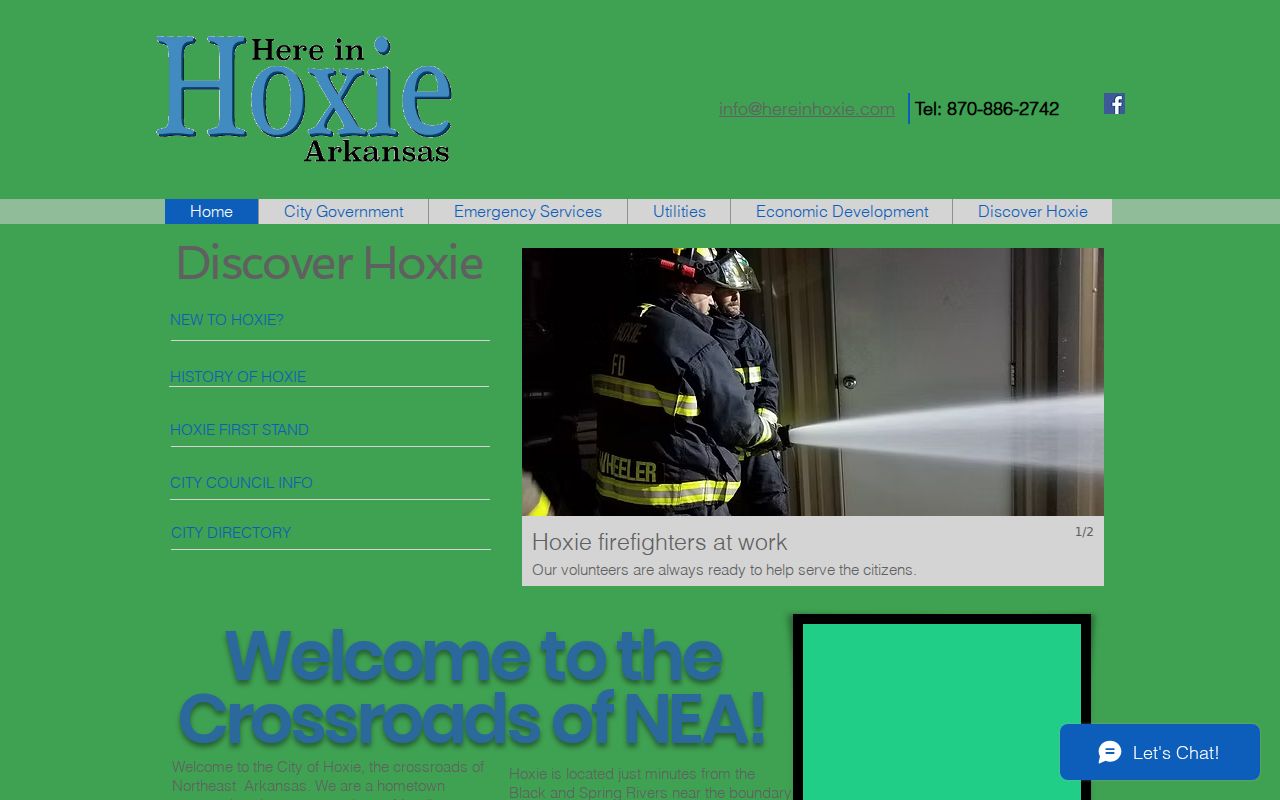 Hoxie record check official city website