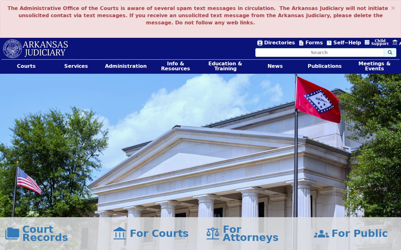 Arkansas Judiciary source for Lawrence County criminal court records