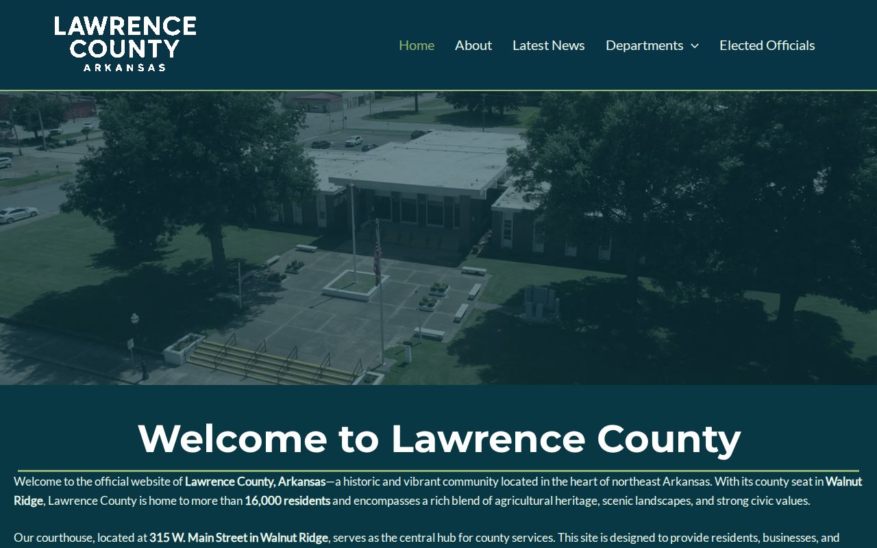 Lawrence County government criminal record office directory